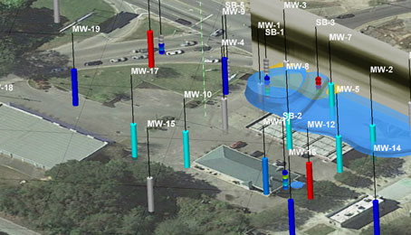 Land Contamination Assessment with Low-Level Diffuse GW Plume Mapping